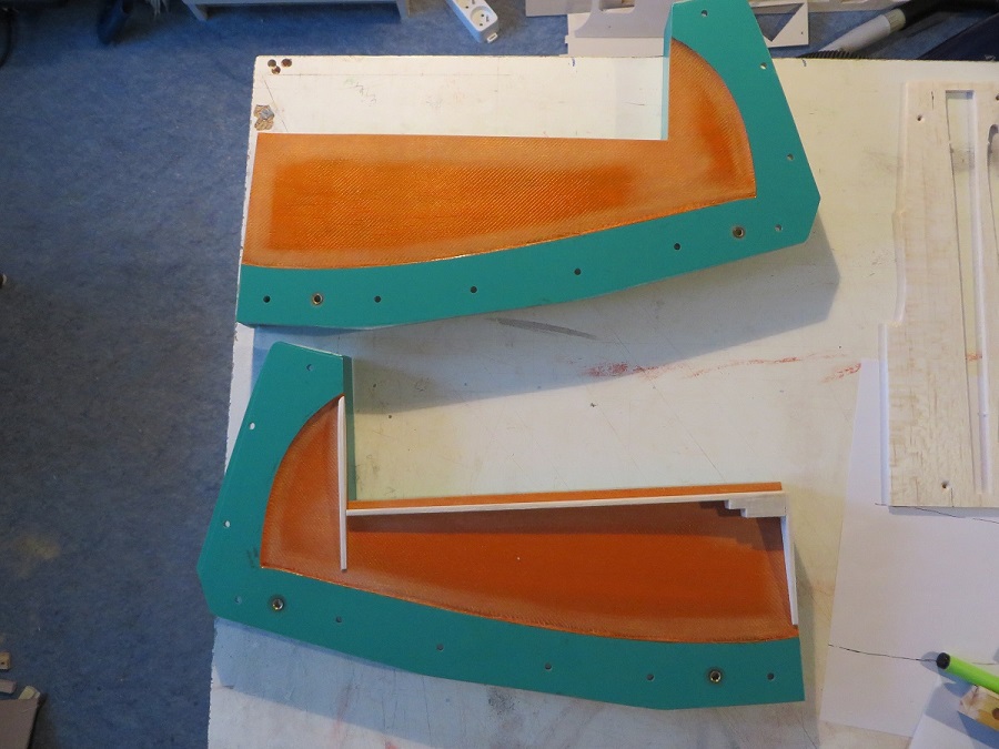 Laminating the rudder