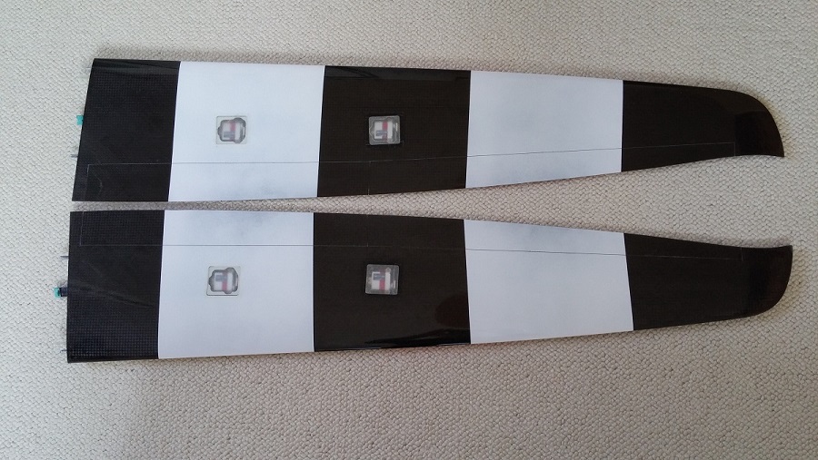 Bottom view of the wing